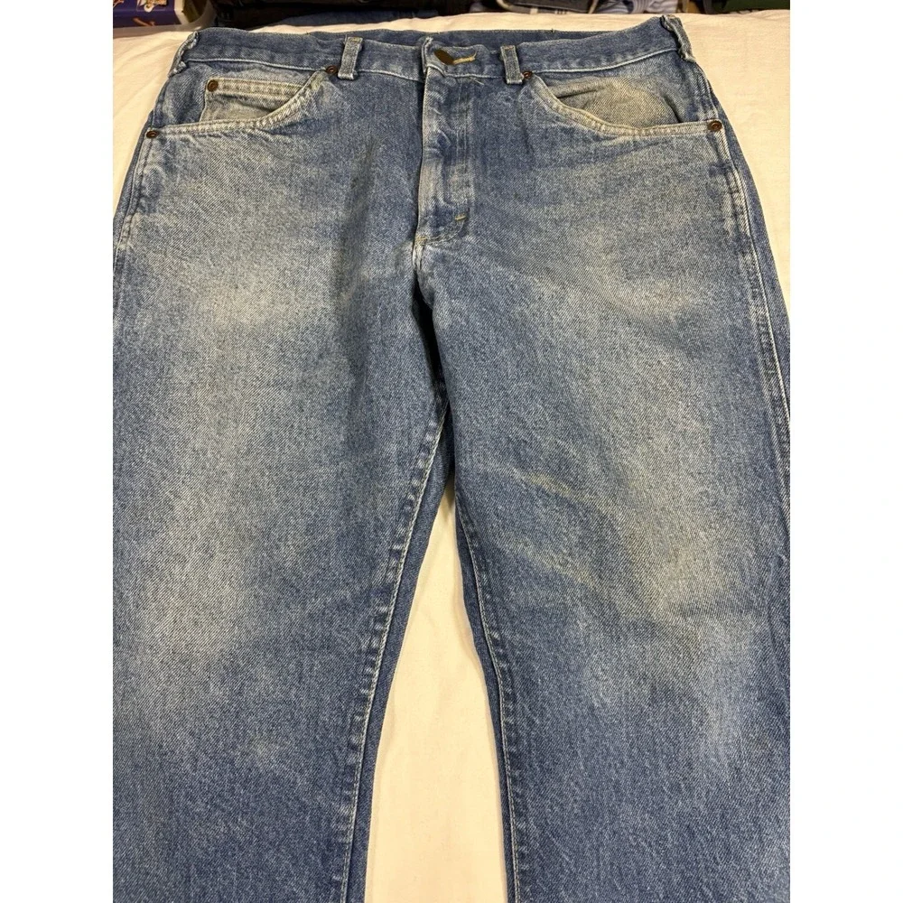 Vintage Lee Rider Jeans Mens 36x30 Heritage 90s 100% Cotton Straight Made in USA